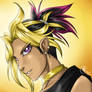 Atem with ponytail