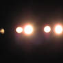 Bright Stage Lights Stock