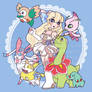 [C] Chibi Pokemon Team Sticker - Hazel