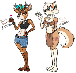 Punk Deer and Tribal Wolf (Closed)