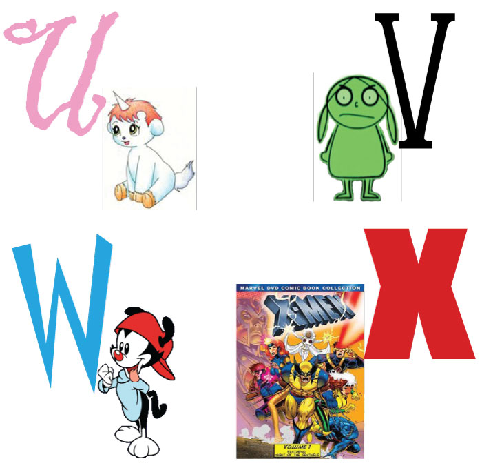 Cartoon Alphabet 6