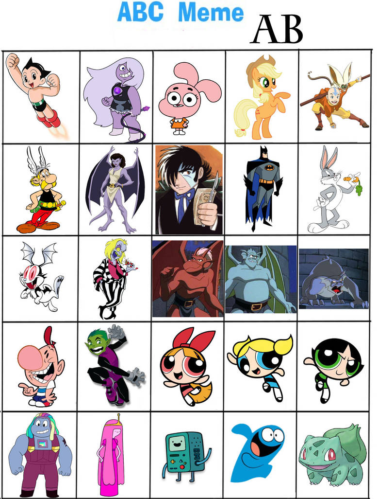 Abc Basic Meme ABC Meme AB Characters by TandP on DeviantArt