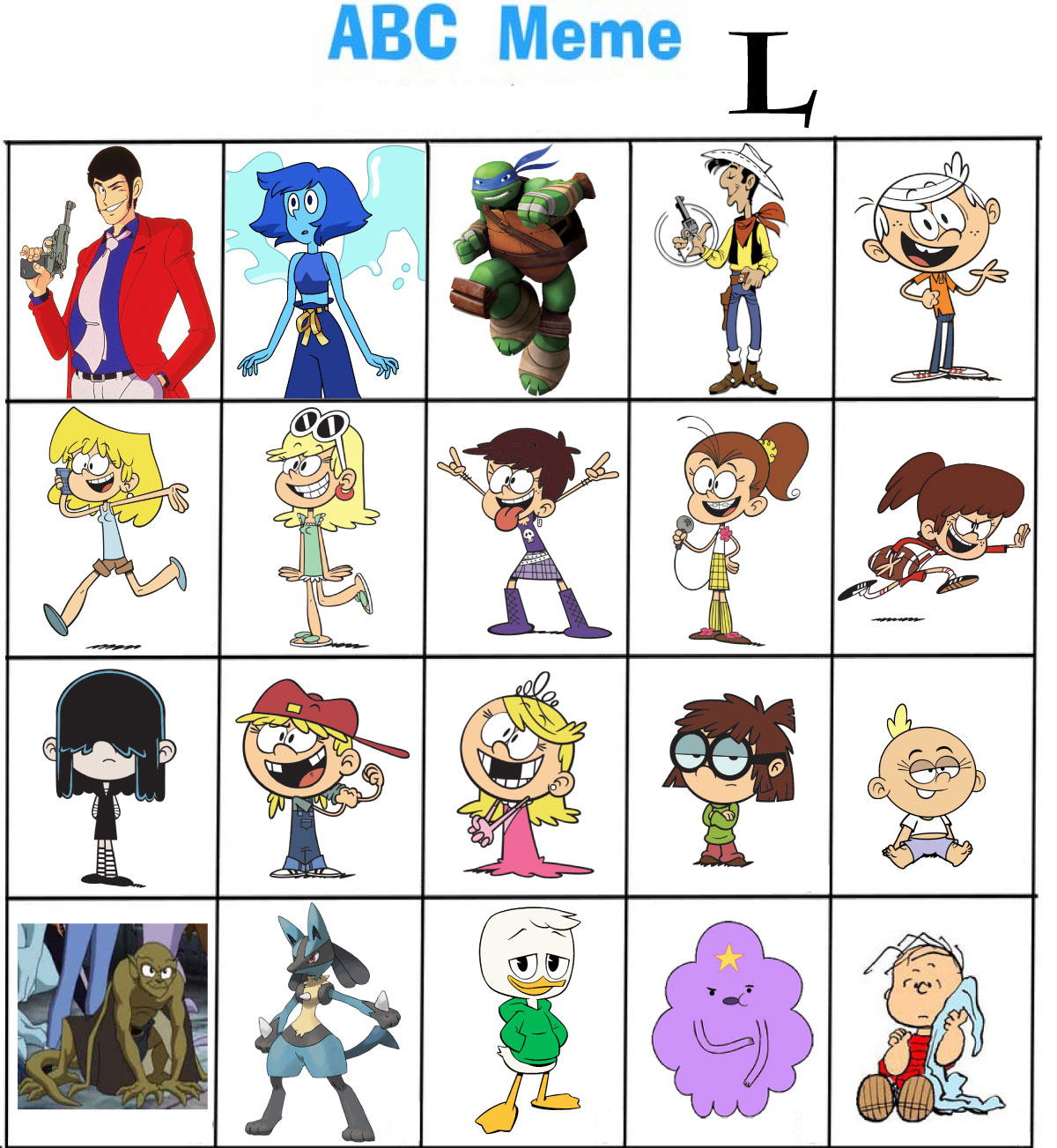 ABC Meme L Characters by TandP on DeviantArt ABC Meme L Characters by TandP on DeviantArt