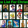My Nice List for Christmas