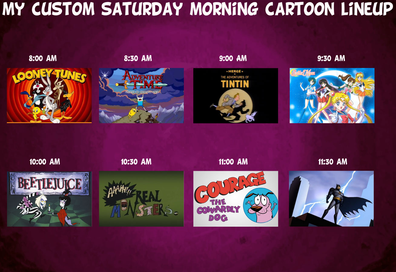 My Saturday Morning Cartoons Lineup By TandP On DeviantArt my-saturday-morning-cartoons-lineup-by-tandp-on-deviantart