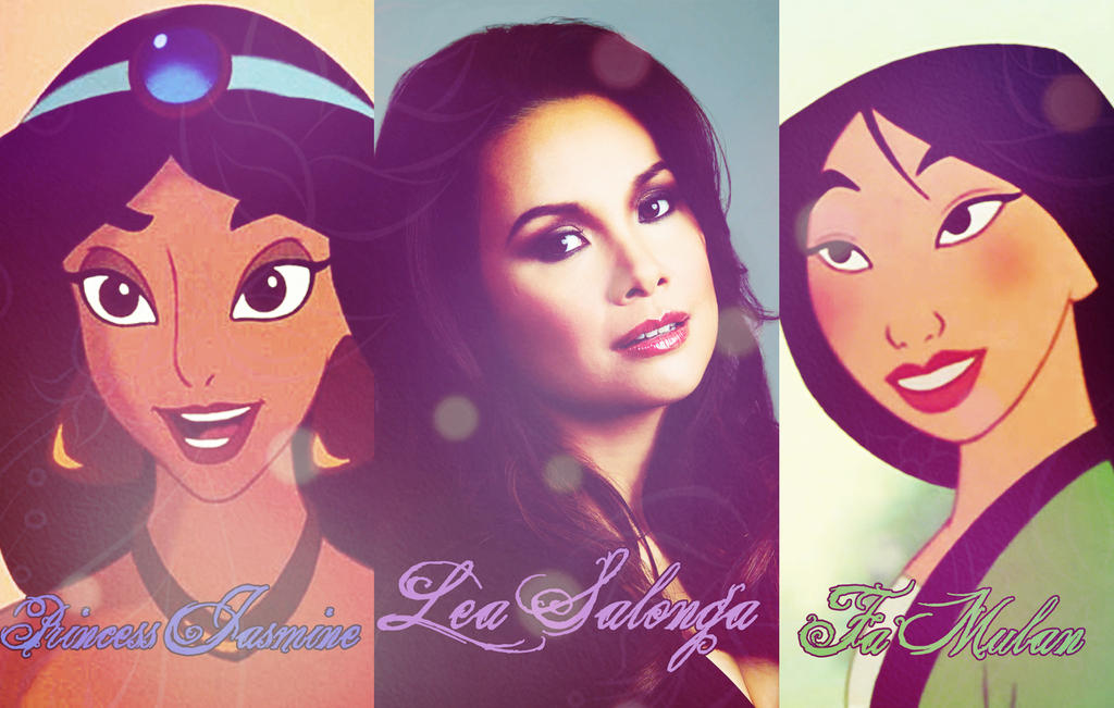 Lea Salonga, Princess Jasmine and Fa Mulan