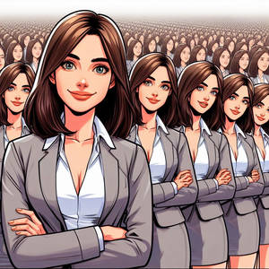 Businesswoman Clones - AI Art
