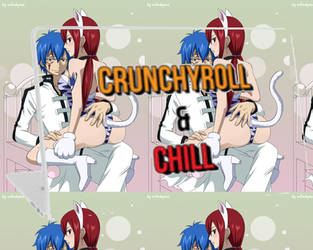 Crunchyroll N' Chill Graphic Tee Design