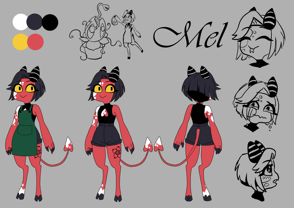 Helluva Boss Imp OC (Mel) by NanaMausi on DeviantArt
