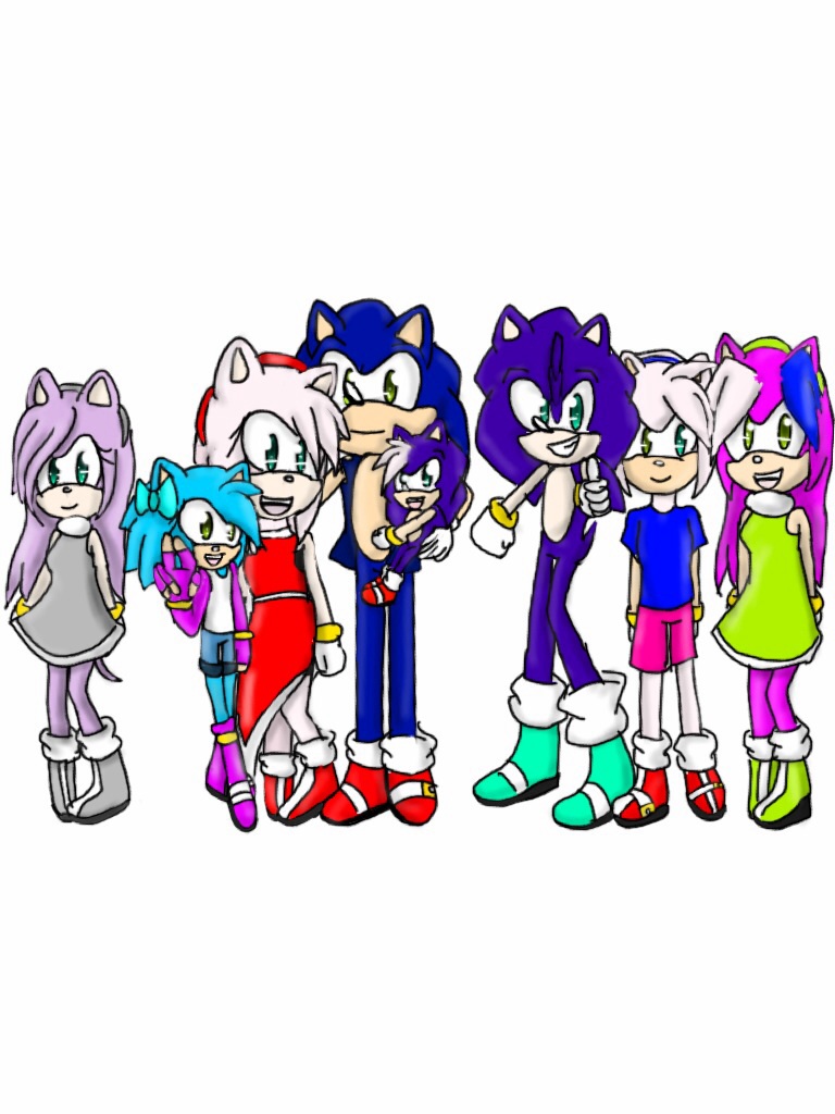 Happy Sonamy Family by Saphira24667 on DeviantArt