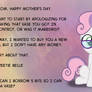 Sweetie Belle's Mother's Day Message