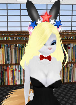 Minerva Mink on IMVU - Bunny Girl in Library (2)