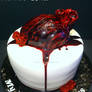 V-day Bleeding Heart Cake
