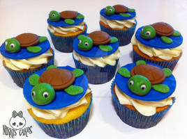 Sea Turtle Cupcakes