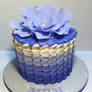 Purple Ombre Mother's Day Petal Cake