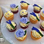 Roses and Lavender Wedding Cupcakes