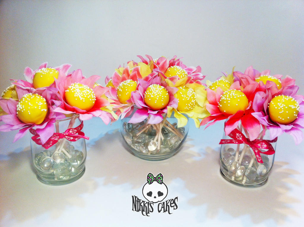 Cake Pop Flower Bouquets