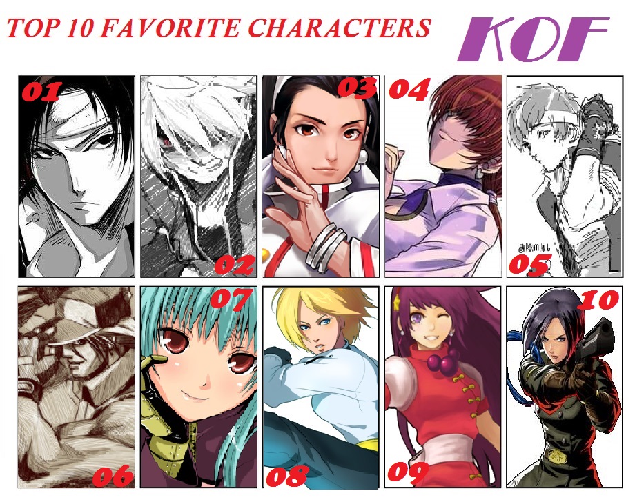 Top 10 Favorite King of Fighters characters by DuskMindAbyss on