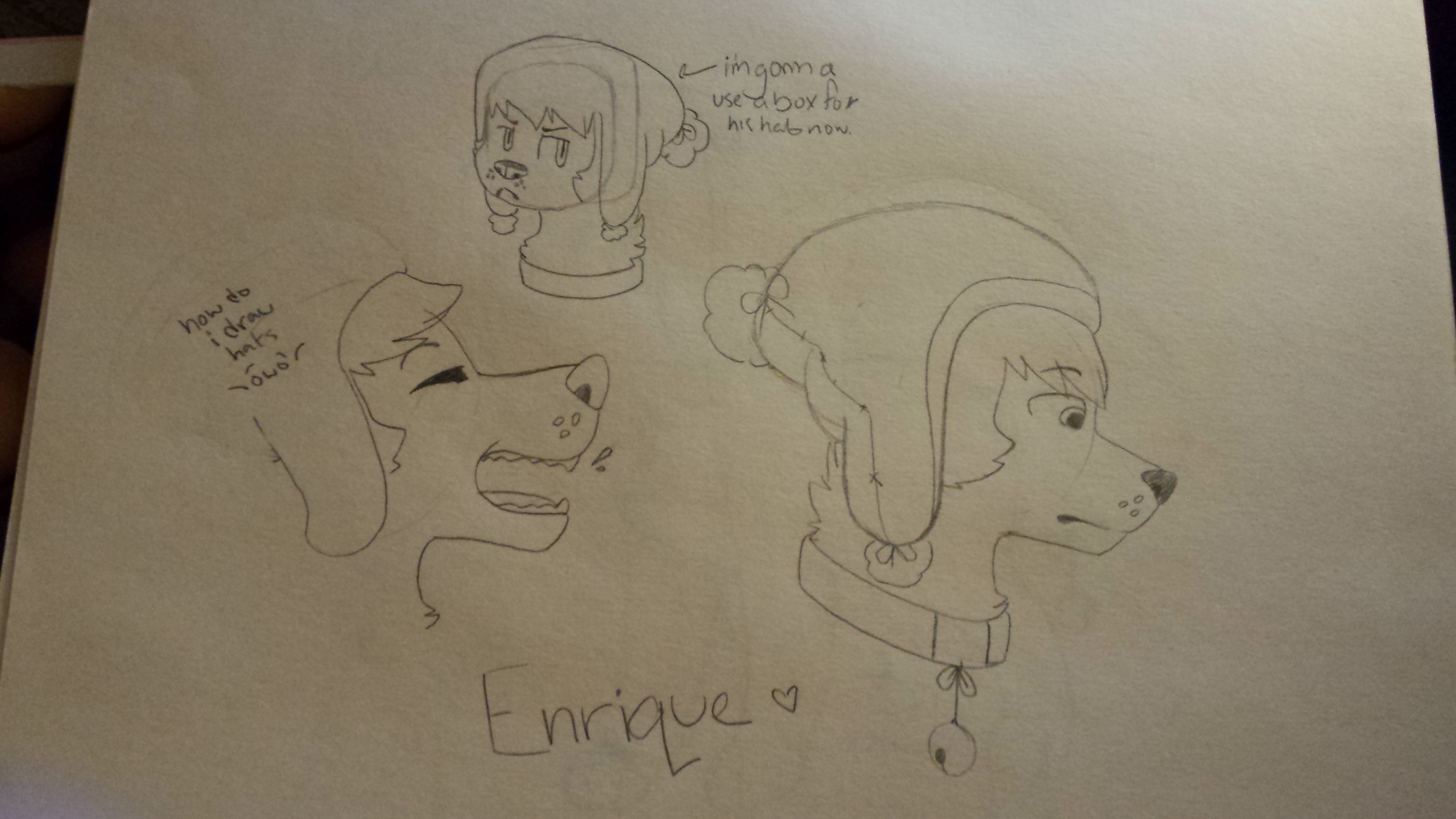 Enrique sketches