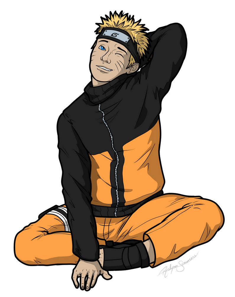Naruto (Shippuden) Sitting by RoslynnSommers on DeviantArt