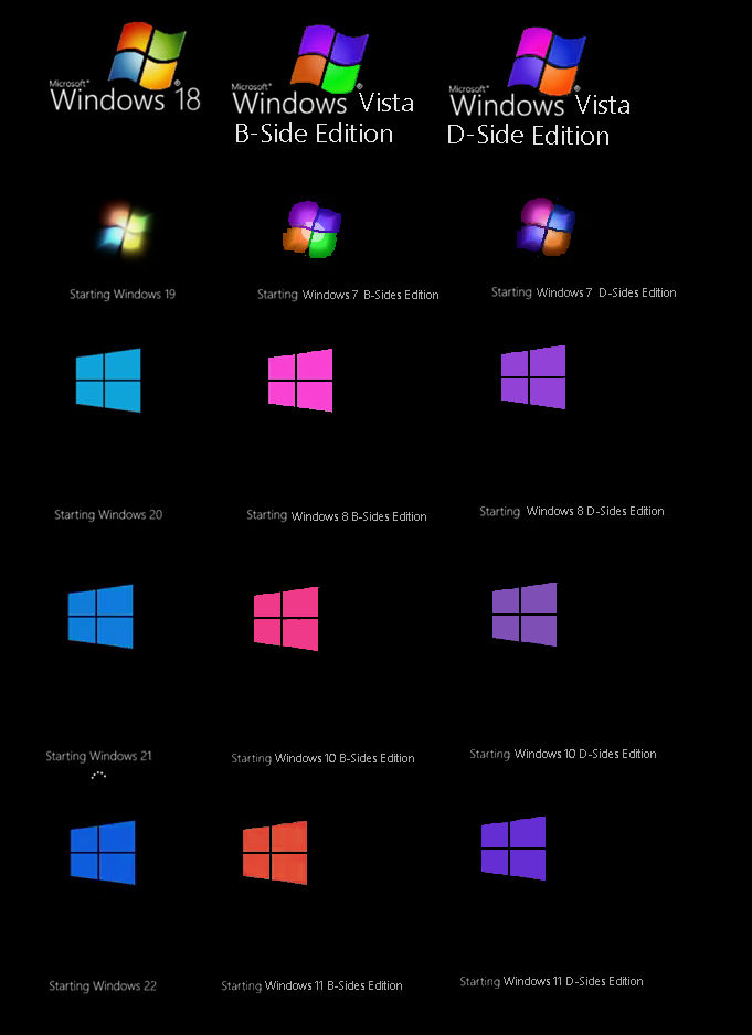 Custom Windows Versions I did rest of Windows Custom Alt by AbbysekALT on DeviantArt