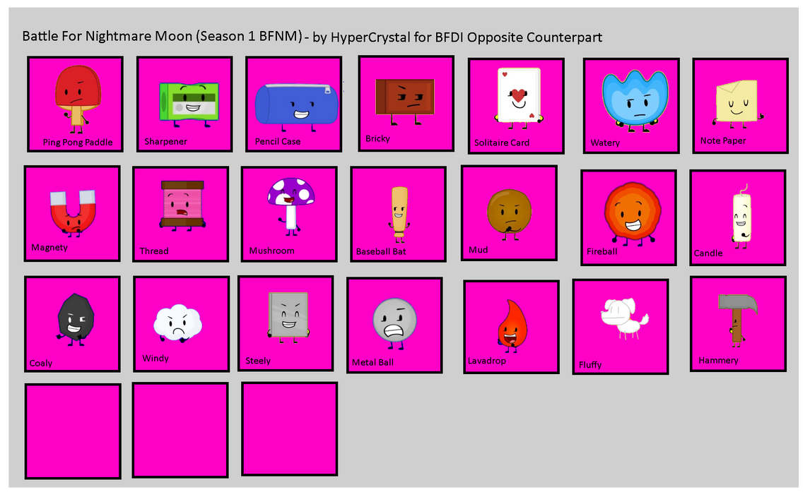 Battle For Dream Island BFDI Series - Battle For N by AbbysekALT on ...