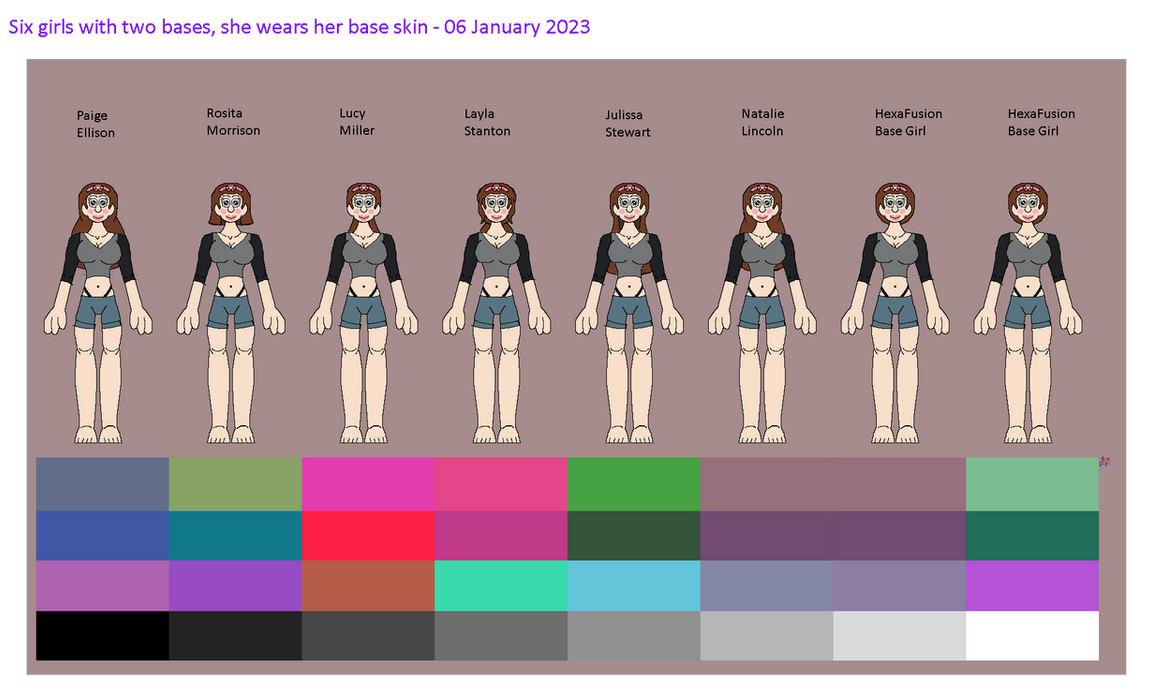 April Base Deviantart Six girls with two bases, she wears her April the by AbbysekALT on ...