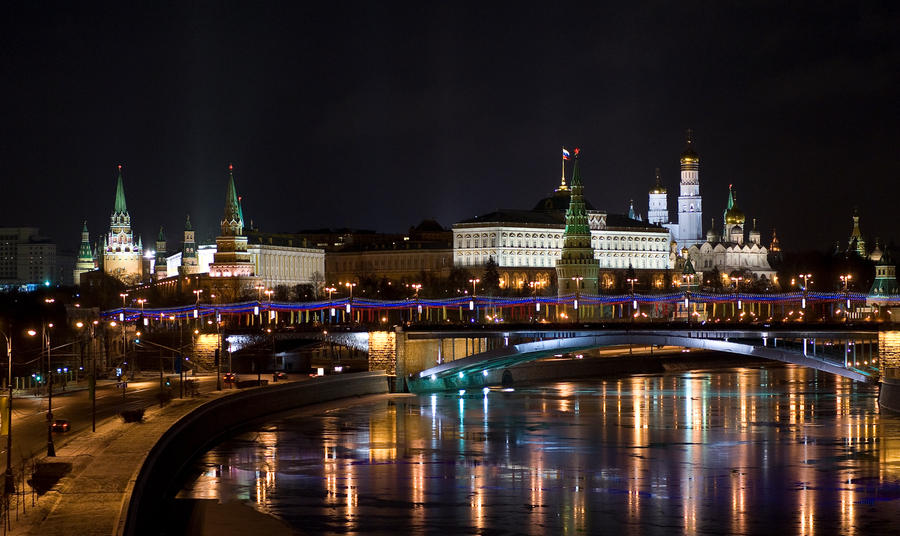 night Kremlin