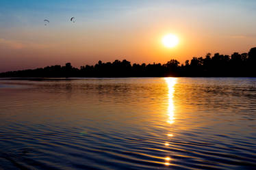 Evening on the river Oka. Russia 6