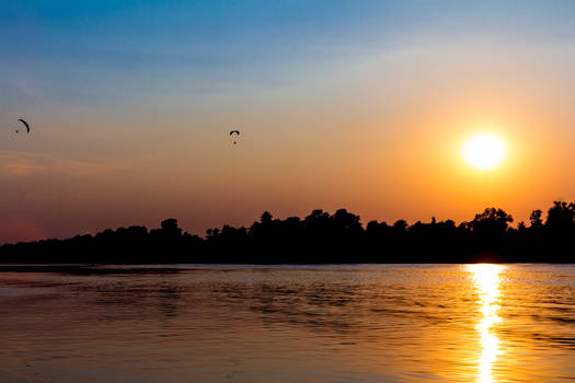 Evening on the river Oka. Russia 7