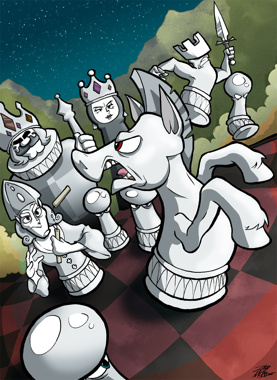 A great game of chess being played all over by zh84 on DeviantArt