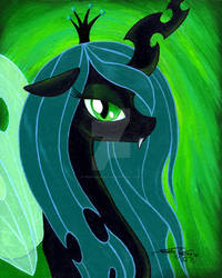 Queen Chrysalis Painting by PonyCandles