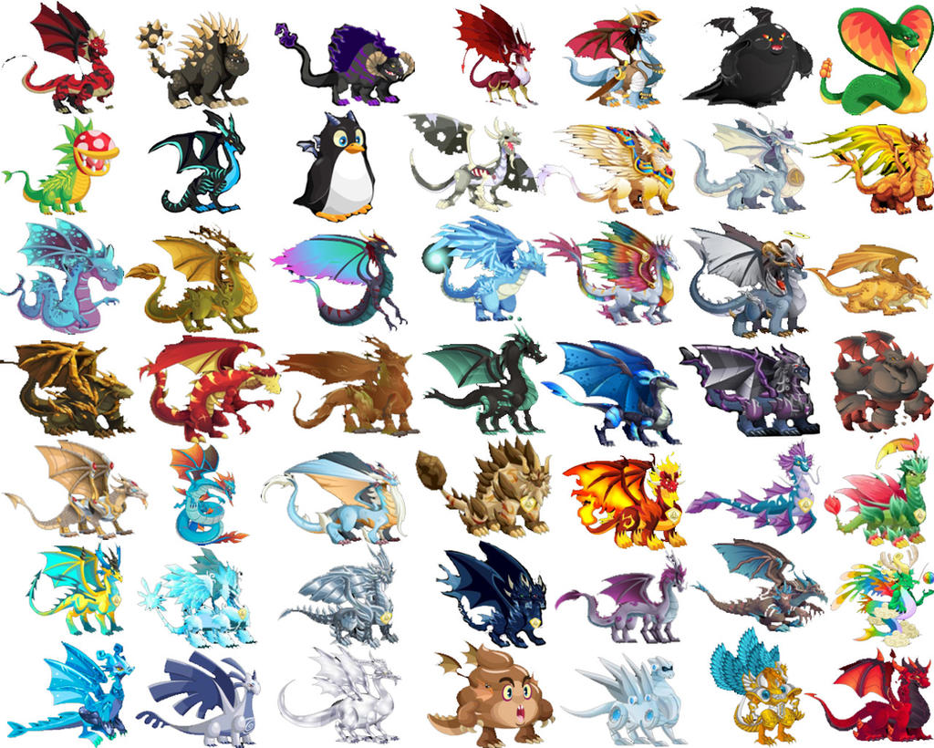 Dragon City Chart Part 2 by LongneckAltithorax on DeviantArt