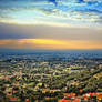 panoramic view from rocca di papa, south of rome.