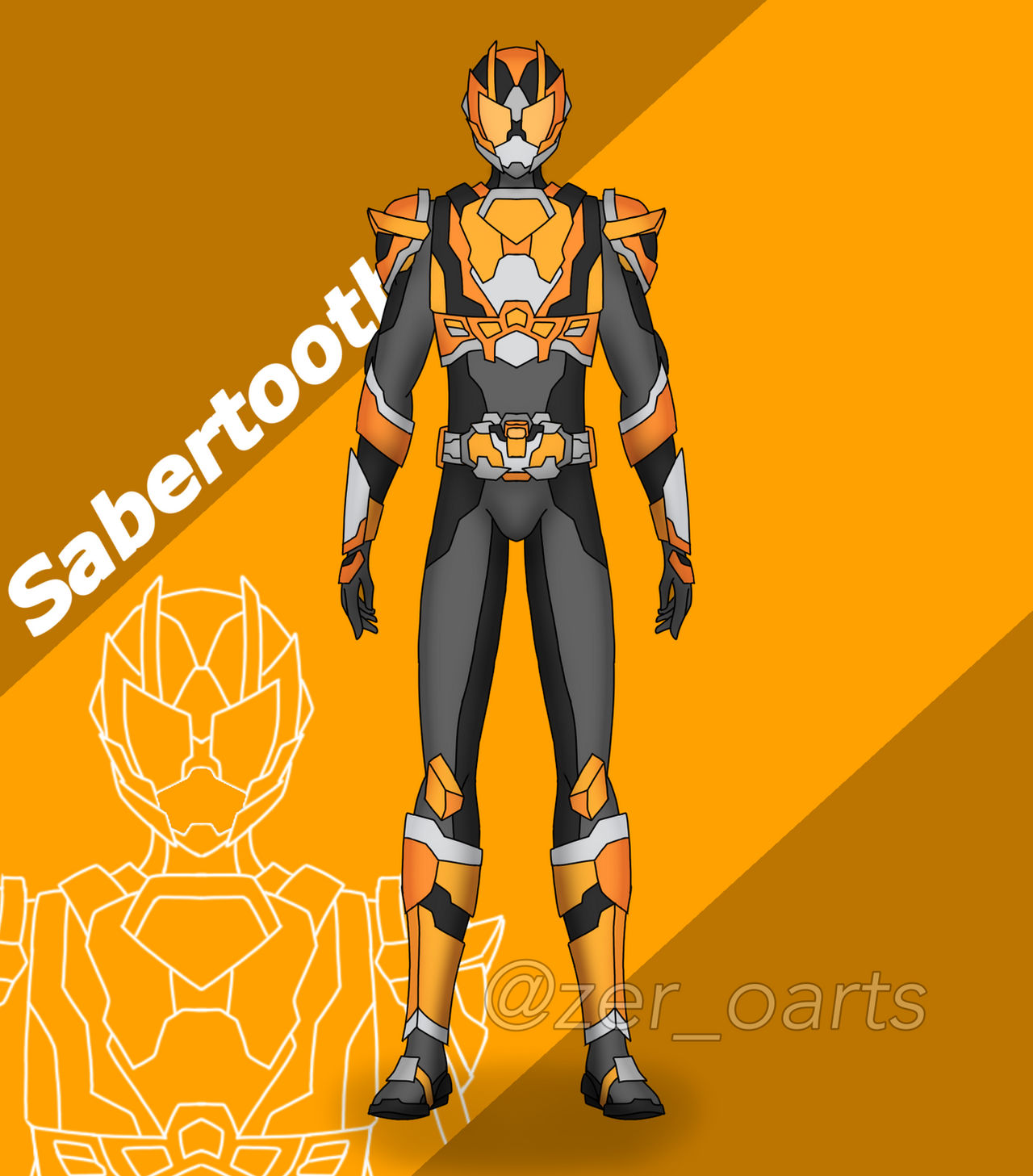 Kamen Rider Sabertooth by Zer-oarts on DeviantArt