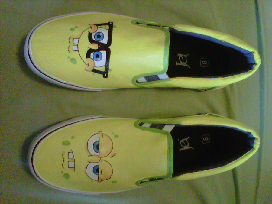 Spongebob Shoes by AJvR on DeviantArt