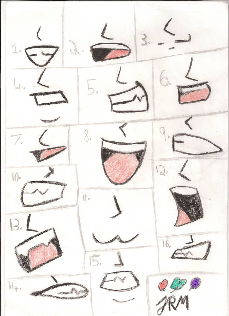 Anime and Manga mouths by iamtheunsub on DeviantArt