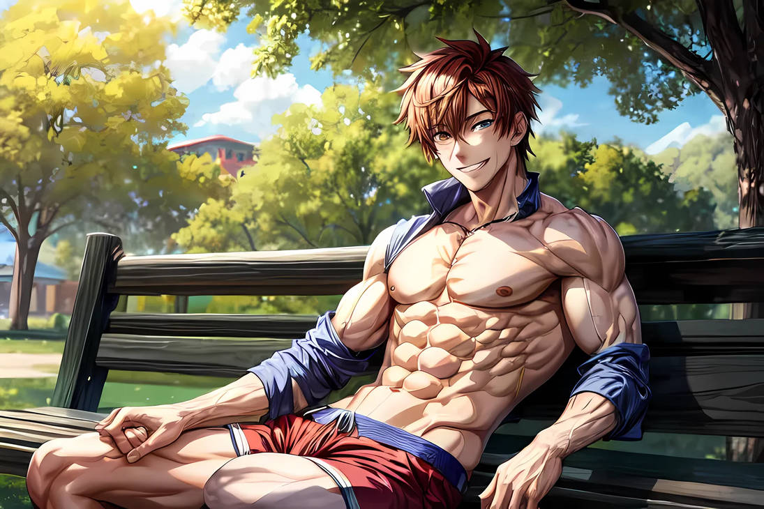 Anime male abs 150 by Solanatilo on DeviantArt