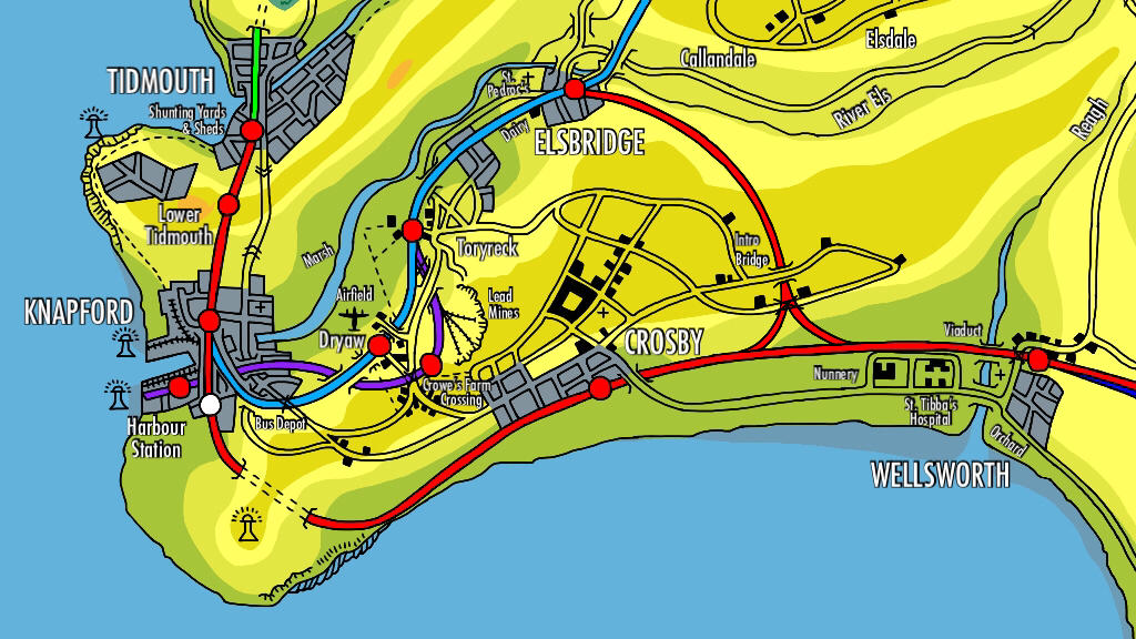 Sodor Stories Map - The Main Line 1/5 by JamesAWilliams1996 on DeviantArt