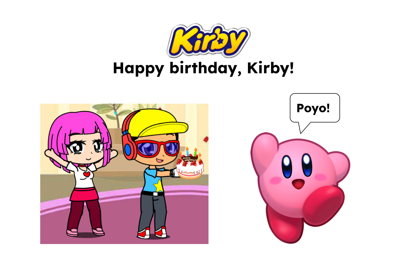 Happy birthday, Kirby! by ParadiseIsland2003 on DeviantArt