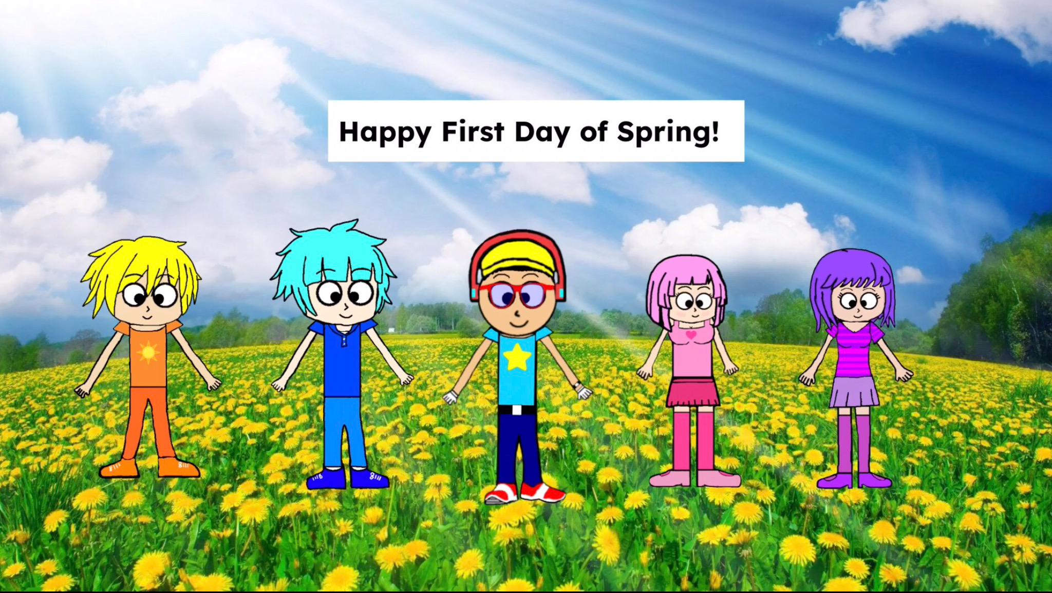 Happy First Day of Spring! 2024 by JusticeTheStarHero on DeviantArt