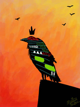 crow with crown