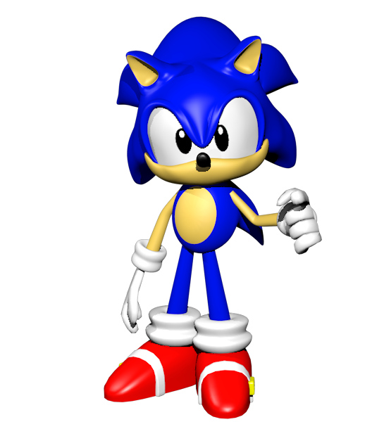Sonic of Sonic R model by ArcadePlay on DeviantArt