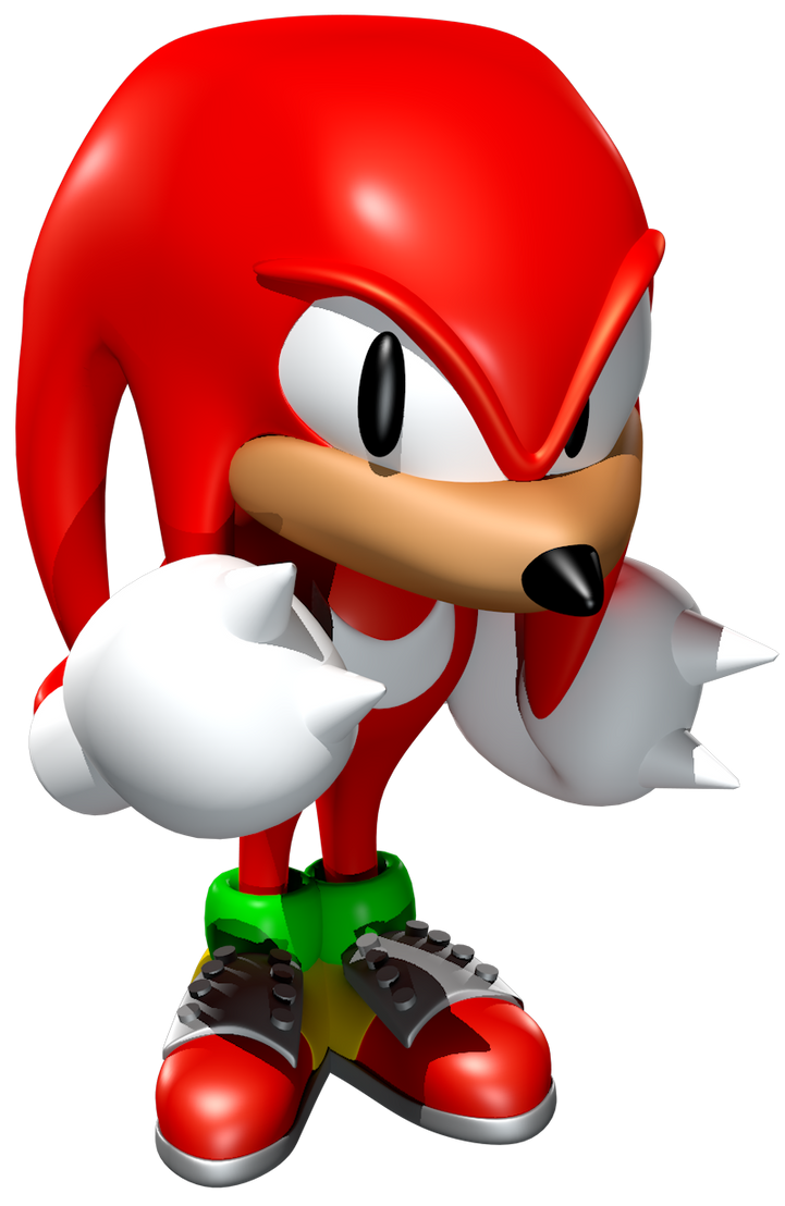 Knuckles Sonic and Knuckles title screen model by ArcadePlay on DeviantArt