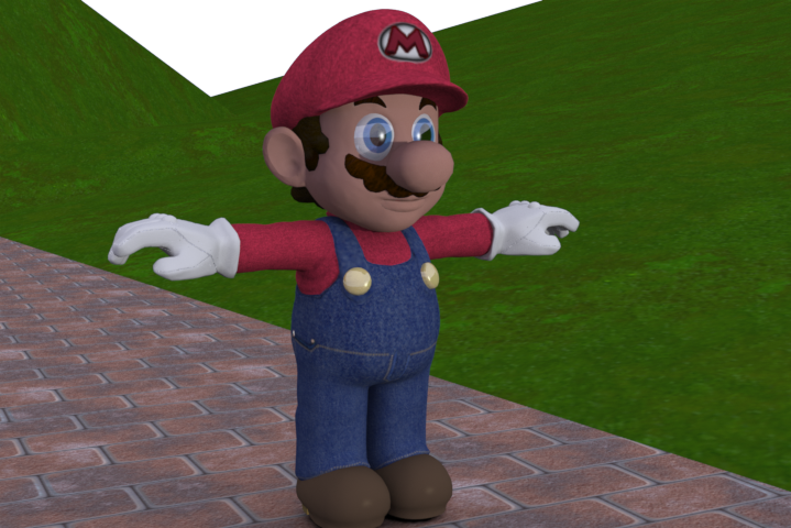 Mario t pose by marioandsonicfan04 on DeviantArt