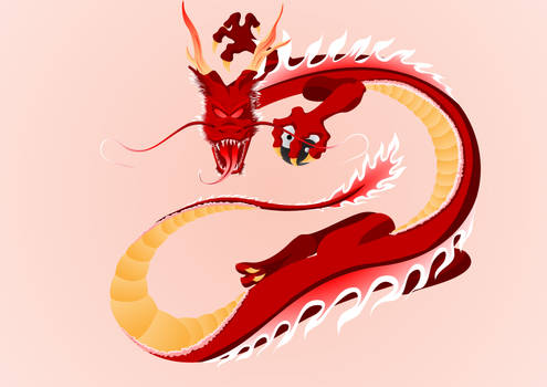 Red Chinese Dragon