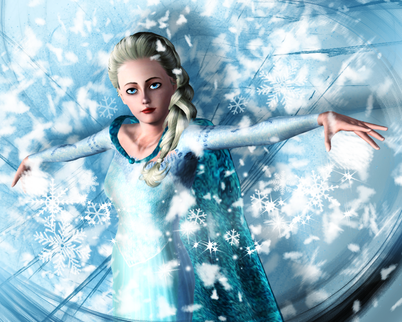 Elsa in the snow by natsynchro on DeviantArt
