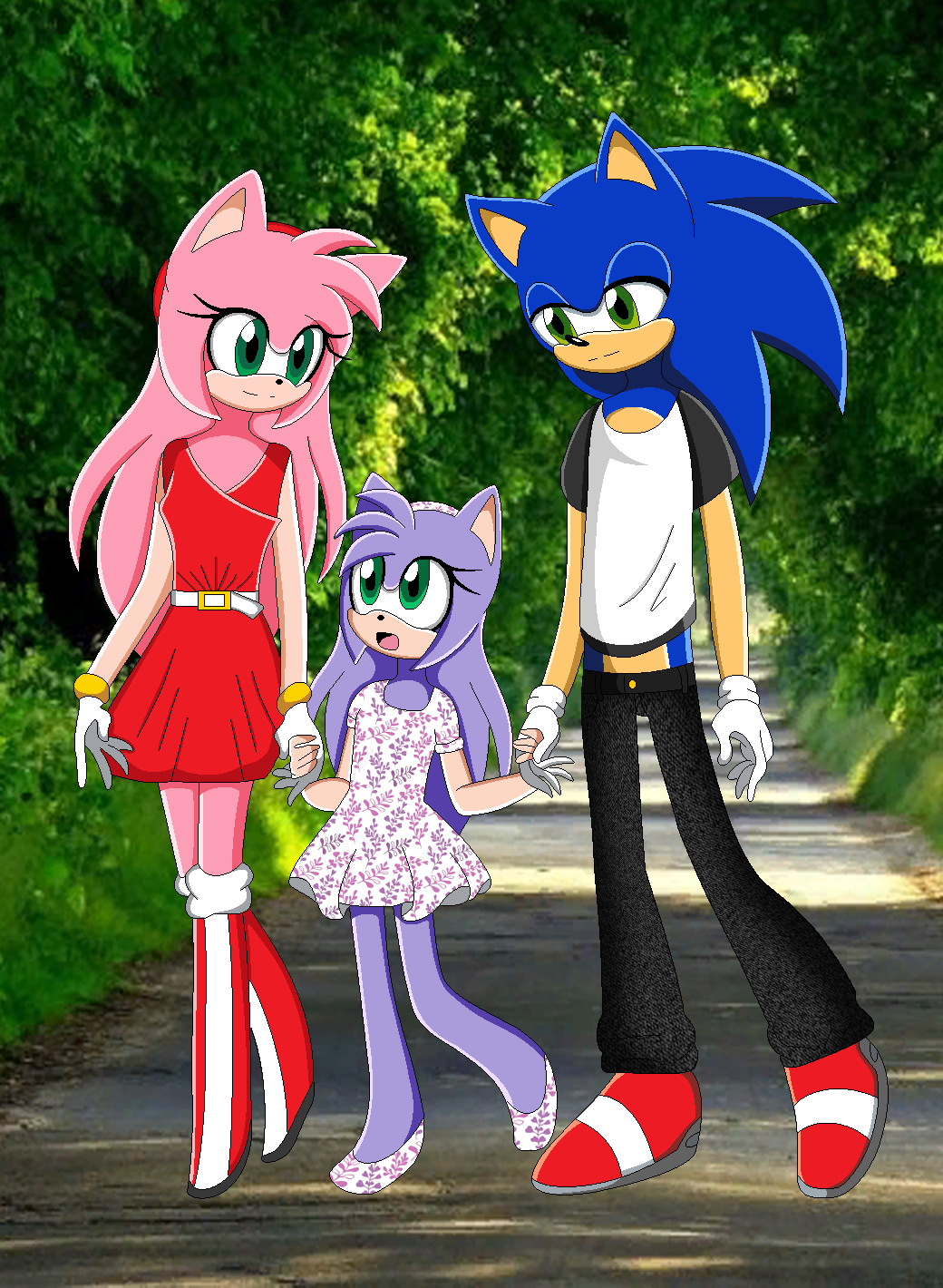 Sonamy Family by Cecifrazier on DeviantArt