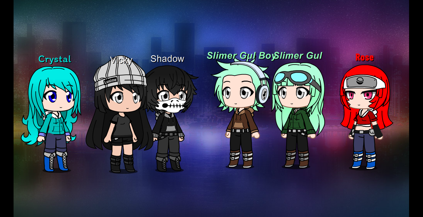 made some characters in Gacha Plus mod (1of2) by hoalyden on DeviantArt