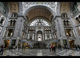 ...Antwerp Train Station...